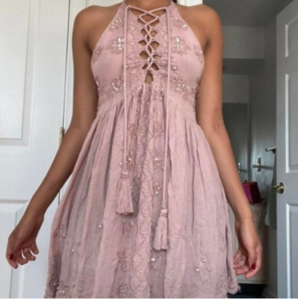 Free People Sequin Boho Dress Tunic